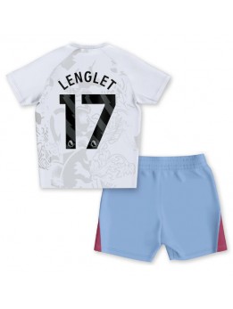 Aston Villa Clement Lenglet #17 Auswärts Trikotsatz für Kinder 2023-24 Kurzarm (+ Kurze Hosen)